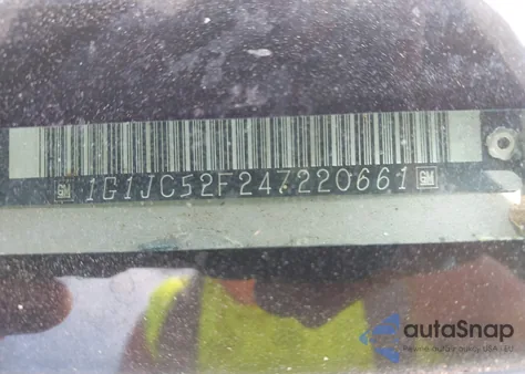 2004 Chevrolet Cavalier из США, поврежденный, VIN 1G1JC52F247220661